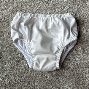 Green Sprouts- Reusable Swim Diaper, White, 18M